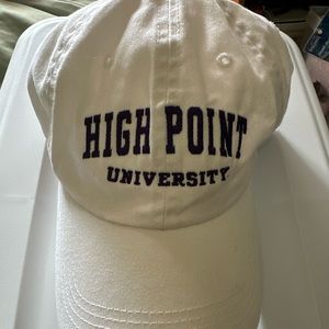 High Point University Flex Fit Hat- White